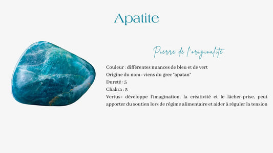Apatite vertus bienfaits
