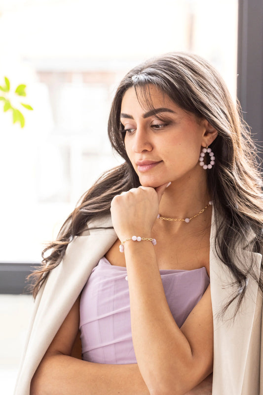 Boucles d'oreilles Lila d.or.é.mi