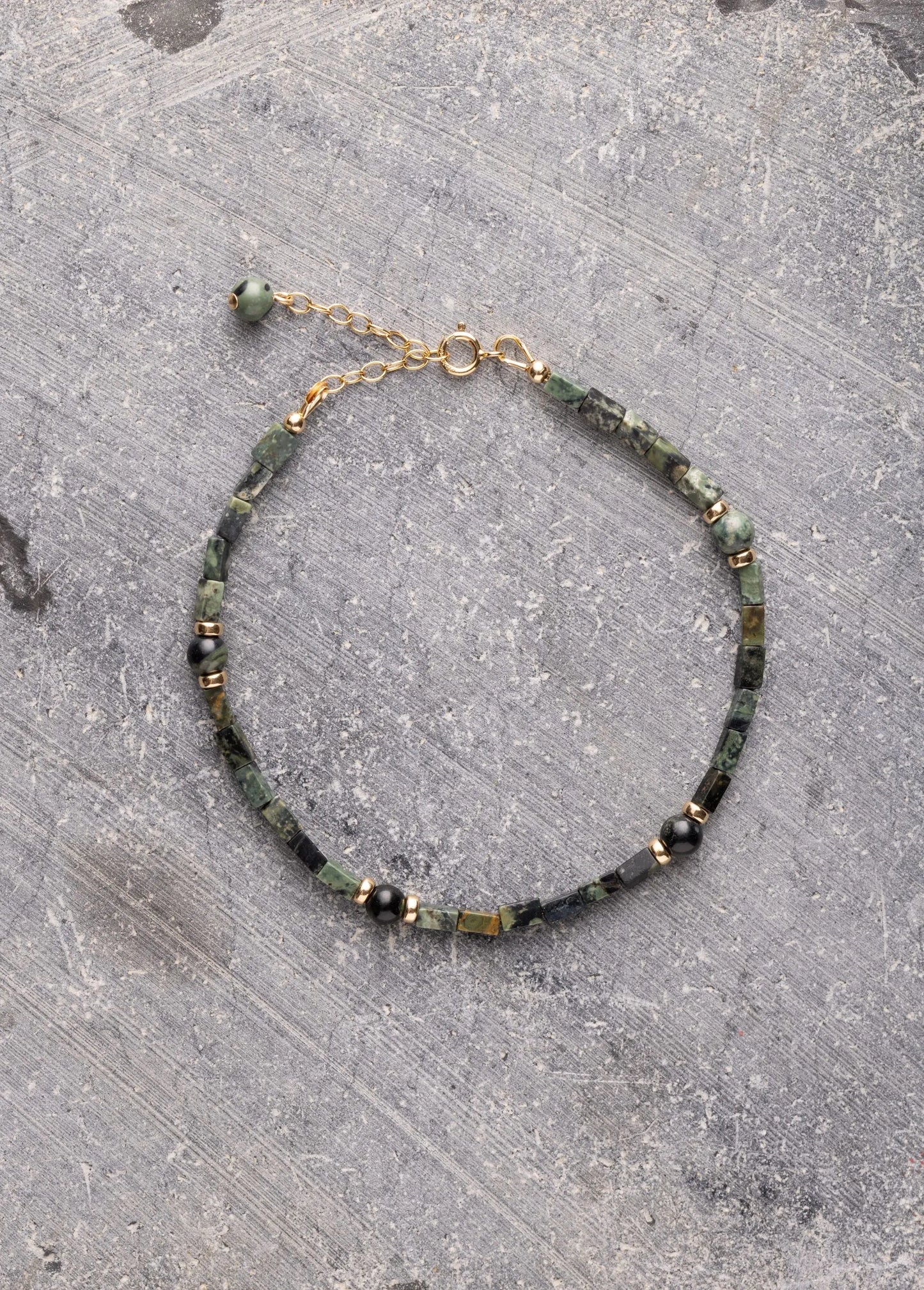 Bracelet homme - jaspe Kambaba d.or.é.mi