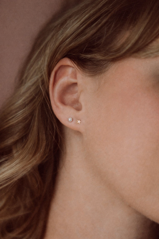 Mix & Match - Boucles d'oreilles étoile d.or.é.mi