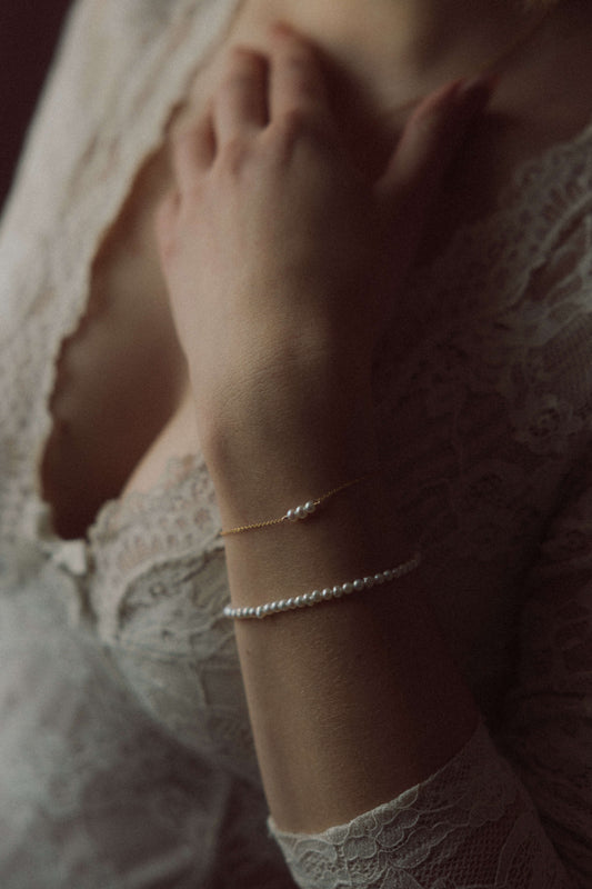 Bracelet perles d'eau douce d.or.é.mi