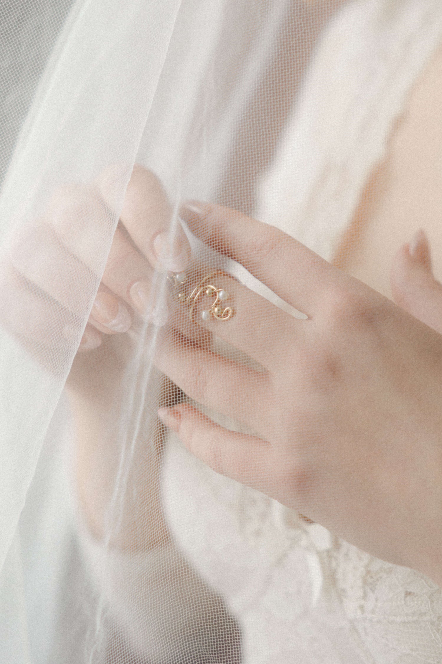 bague élégante pour un mariage en perles d'eau douce