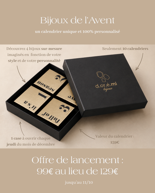 Bijoux de l'Avent - calendrier de l'Avent d.or.é.mi