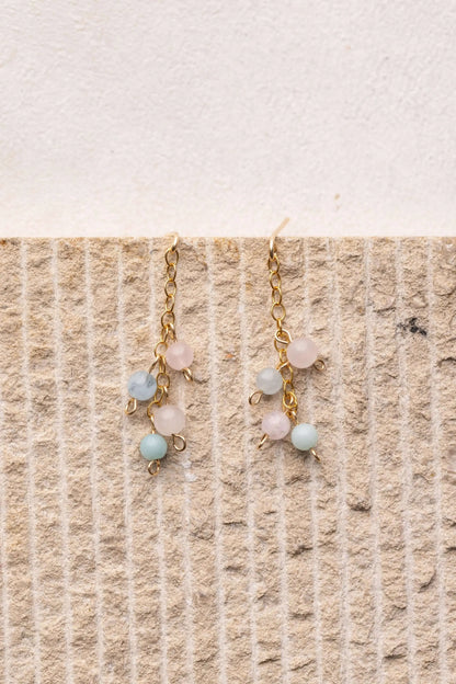Boucles d'oreilles colorés pour l'été