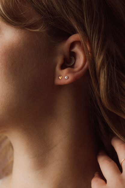 Mix & Match - Boucles d'oreilles Cœur d.or.é.mi