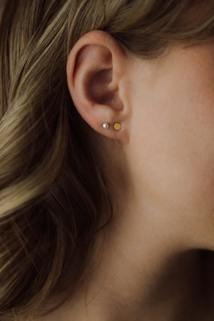 Mix & Match - boucles d'oreilles Ronde d.or.é.mi