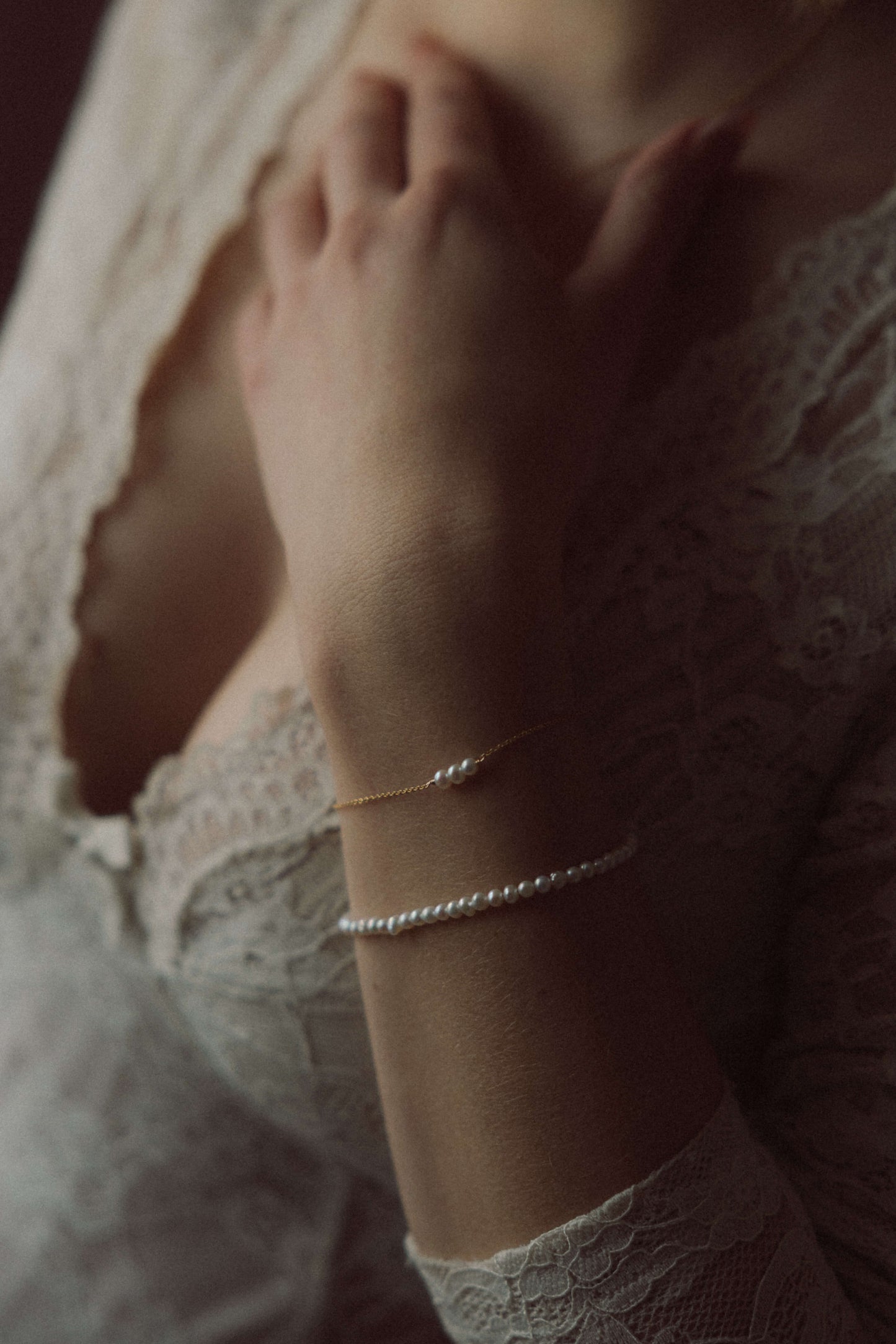 Bracelet perles d'eau douce d.or.é.mi