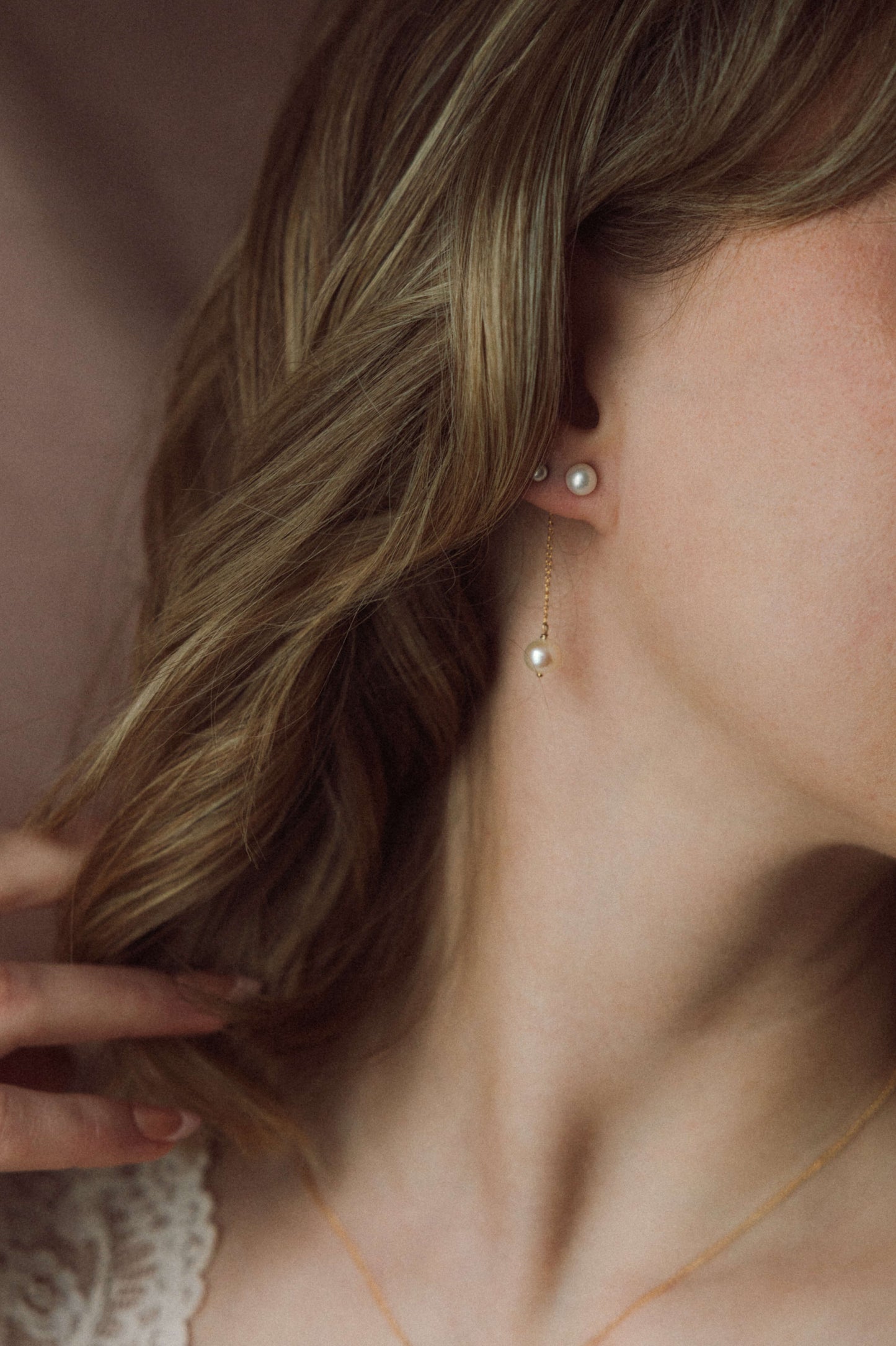 Mix & Match - Boucles d'oreilles Lune d.or.é.mi