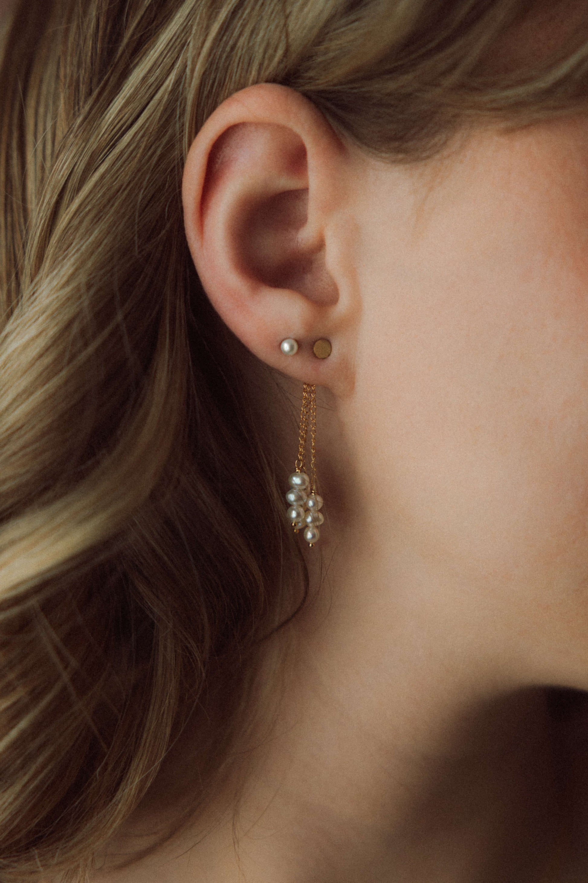 Mix & Match - boucles d'oreilles Ronde d.or.é.mi