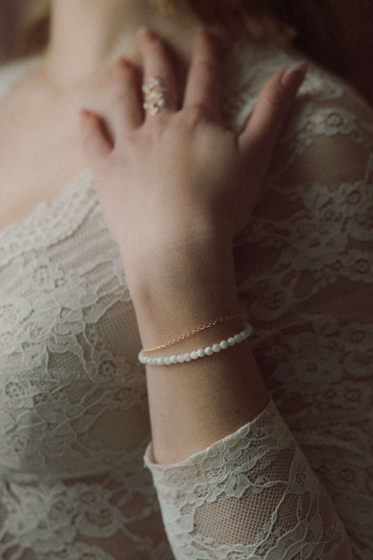 Bracelet double nacre d.or.é.mi